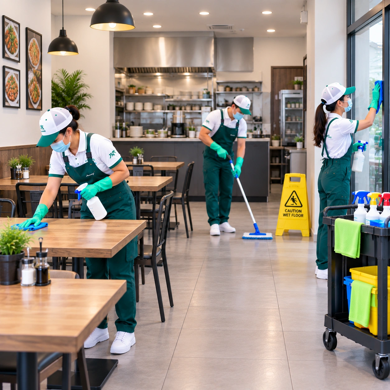 Restaurant Deep Cleaning (>500 sqft)
