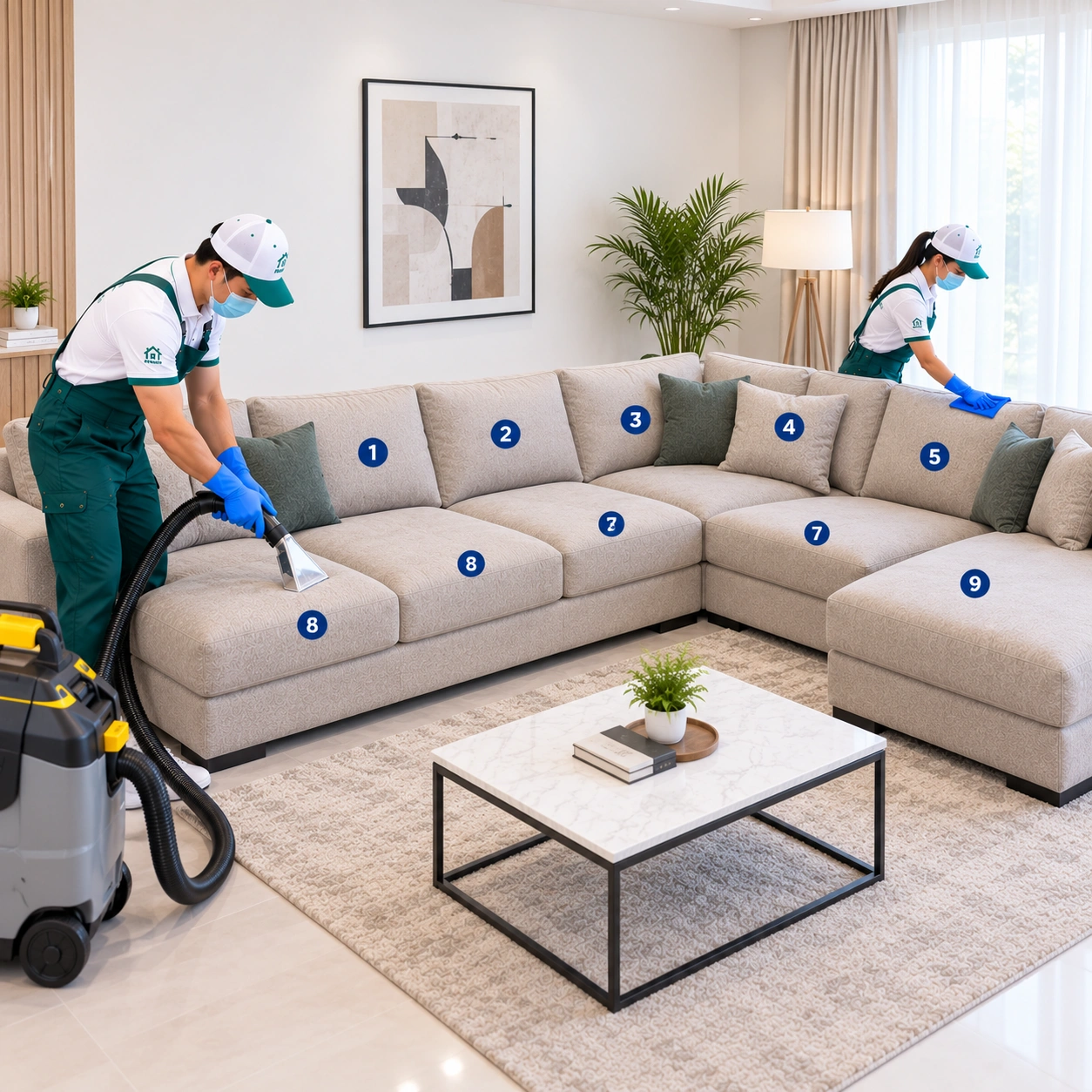 9-Seater Sofa Deep Clean & Shampoo