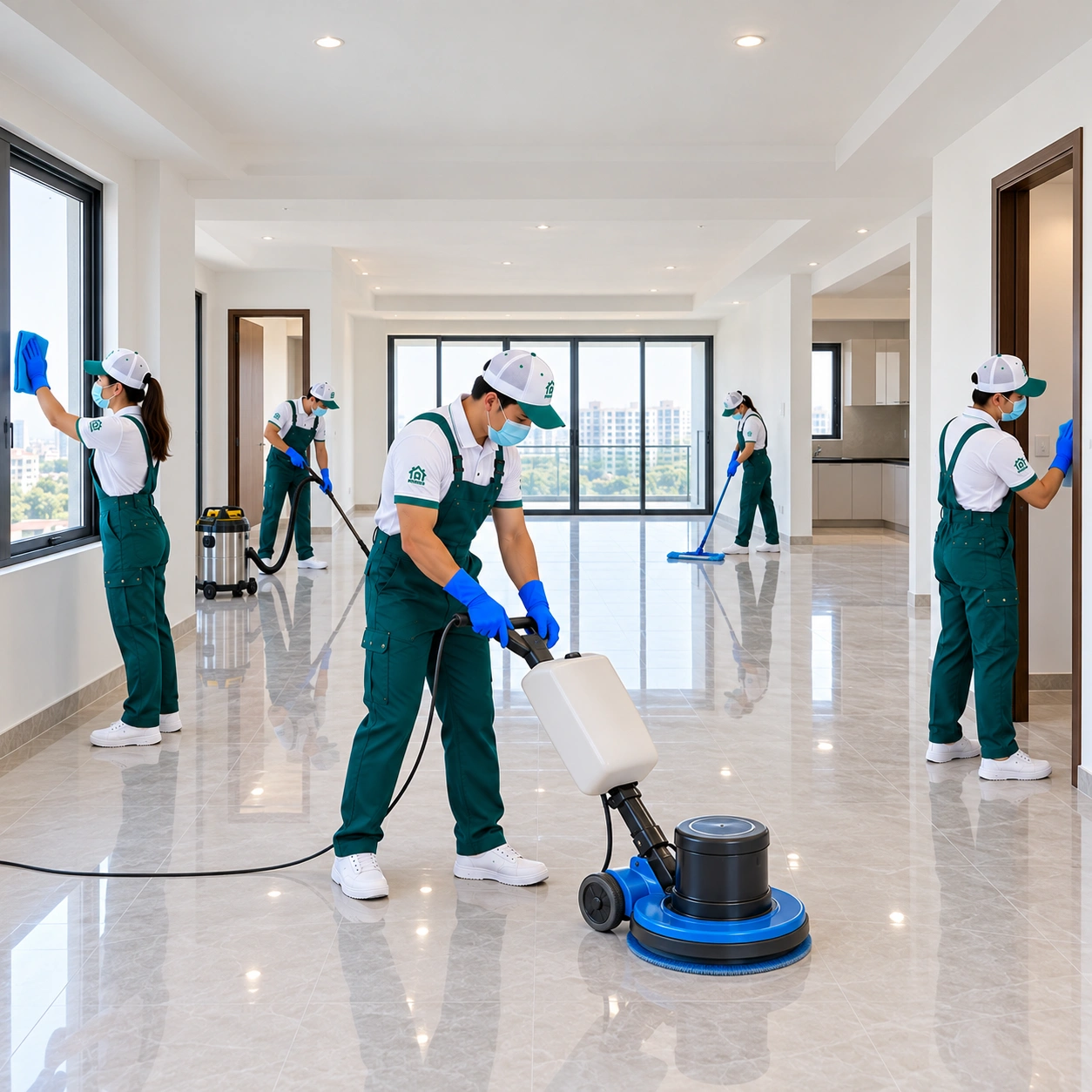 Deep Cleaning Unfurnished Apartment